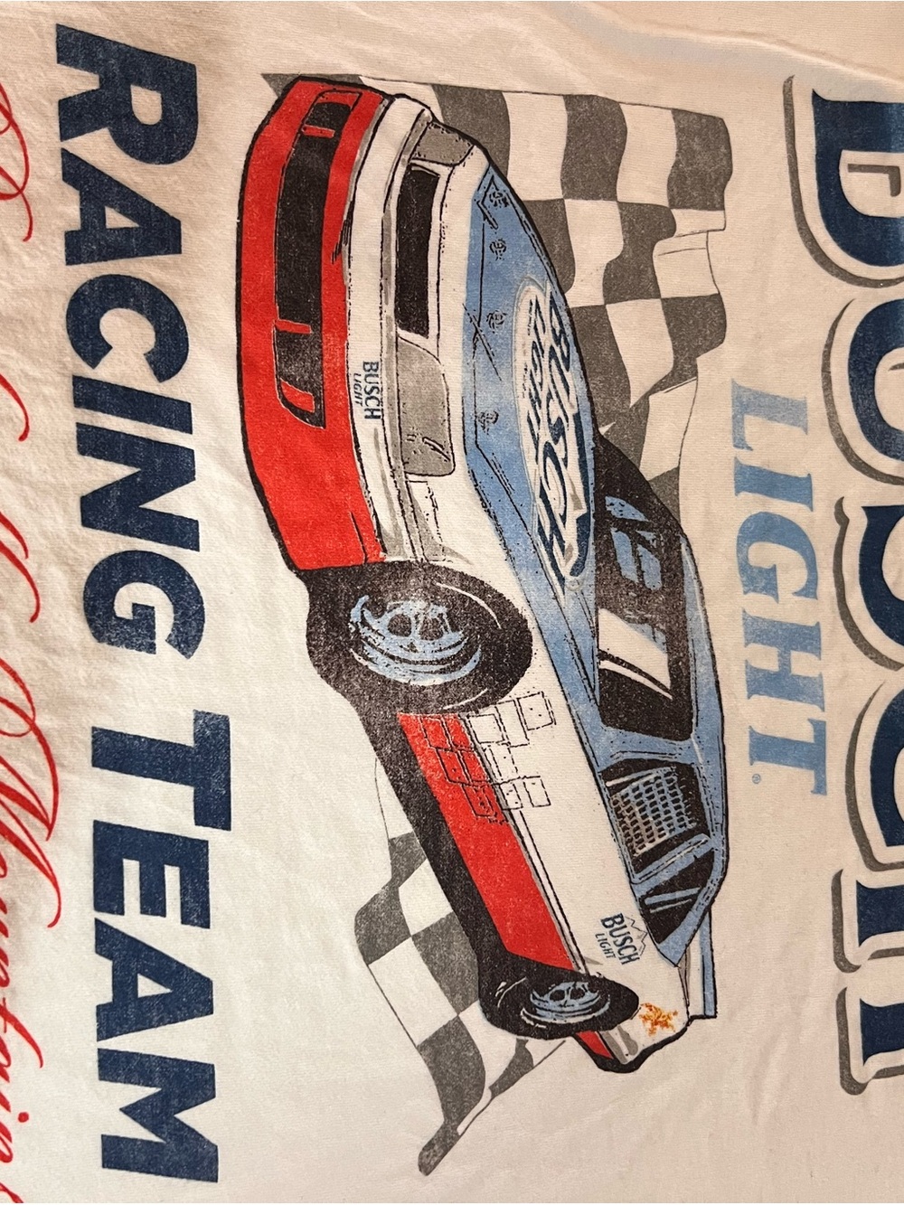 Busch light Racing Team White Graphic Tee - Picture 3 of 7